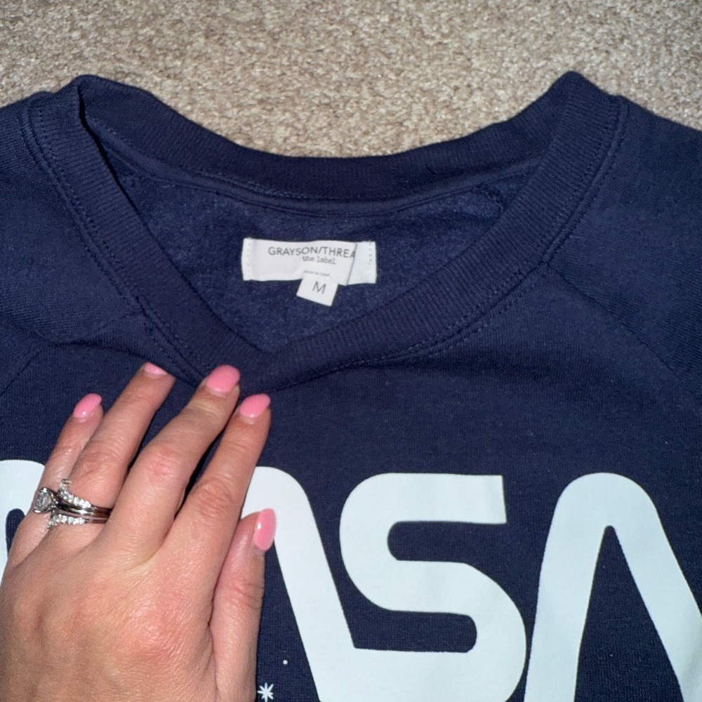 Grayson Threads Navy Blue NASA Sweater - Picture 4 of 4
